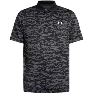 Under Armour Golf Matchplay Printed Korte Mouw Poloshirt Zwart S / Regular
