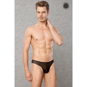 XL Herenstring Transparant - Luchtig - Doorzichtig - Zwart - boxershort - mannen - ondergoed