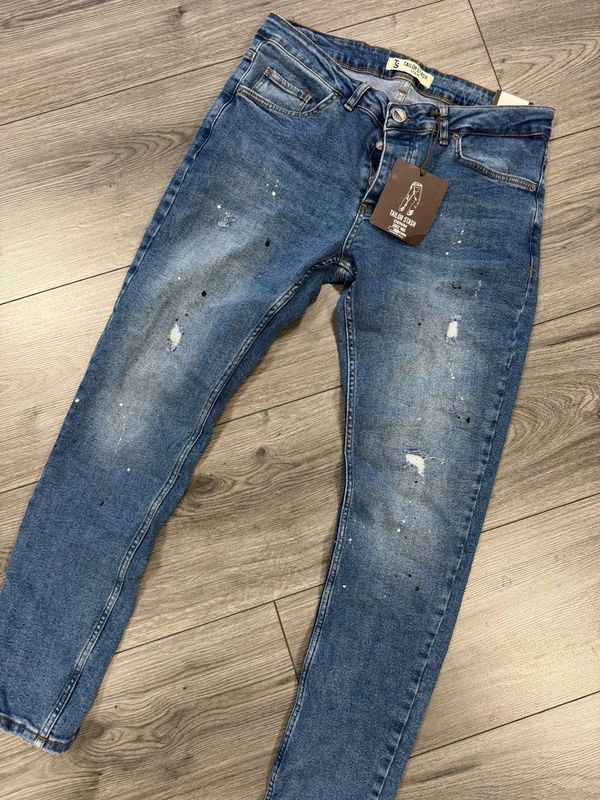 Tailor Stash - Heren Jeans - Antraciet - Lengte 32