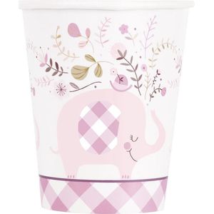 Baby Olifant Bekers Bloemen 266ml 8st