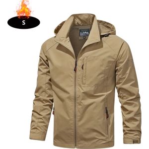 Livano Windjas Heren - Parka - Lente & Herfst - Jas - Volwassen - Windjack - Windbreaker - Outdoor - Khaki - XS