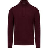 State of Art - Trui - Bordeauxrood - Met Halve Rits - Mannen