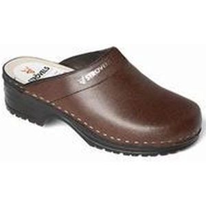 Strovels 303 Open Hak Klomp PU Zool Bruin - Bruin - 45