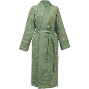 Pip Studio Jasmin Jacquard Bathrobe Badjas - Groen - M