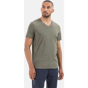 camel active T-shirt met korte mouwen gemaakt van biologisch katoen - Maat menswear-S - Groen
