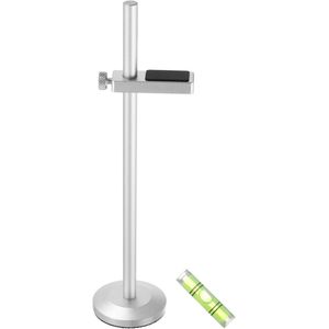 Grafische kaart GPU Ondersteuning Beugel met Magnetische Basis en Verstelbare Brace - Aluminium Zilver