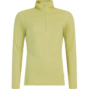 Protest Prtshirley - Skipully Dames - Lange mouwen - 1/4 rits - Tijgerprint – Olivine Green