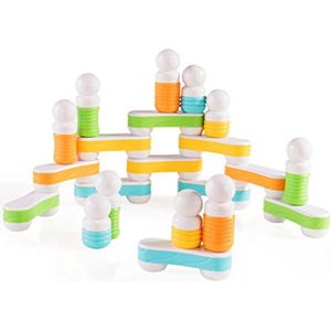 Guidecraft - Grippies Links - Educatief Magnetisch Speelgoed - Kleurrijk - Bouwstenen