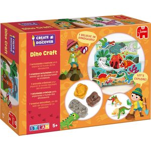 Jumbo - Create & Discover - Dino Craft - Knutselpakket - Creatief - Vanaf 5 jaar