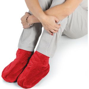 Chillaxy magnetron sloffen - Verwarmde pantoffels - Warme voeten - Verwarmde sloffen - One Size Fits All - Lavendel - Rood