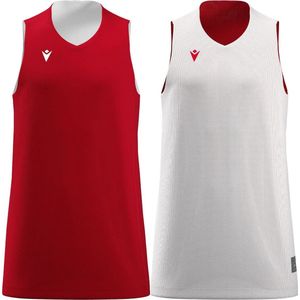 Macron Idaho Reversible Shirt Kinderen - Rood / Wit | Maat: 7-8 Y