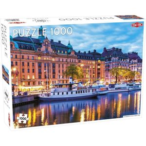 Puzzel Around the World Northern Stars: Stockholm Old Town Pier - 1000 stukjes