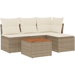 vidaXL-5-delige-Loungeset-met-kussens-poly-rattan-beige