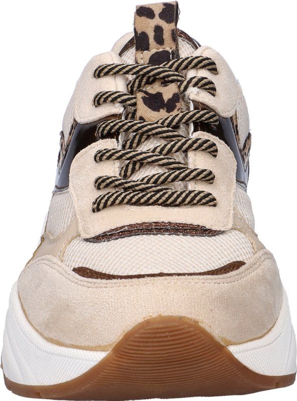 Nelson - Dames Sneakers - Chunky - Imitatieleer - Mesh-Textiel - Suedine