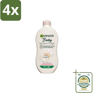 Garnier - Body - Bodylotion - Sensitive 7 Days - Verzachtend - Havermelk & Probiotica - 400 ml - Voordeelverpakking - 4 stuks - Hydratatie - Havermelk