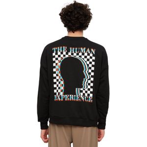 Trendyol Mint Oversize/Wide Cut Bedrukt Sweatshirt Tmnaw22Sw0417