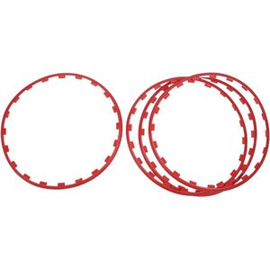 Auto Velgbeschermer 19 Inch Wielbeschermer - Beschermt Velgrand Tegen Stoeprandschade voor Auto's en Vrachtwagens - Rood - Vervanging voor Model Y 2021-2023 - Set van 4