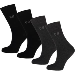 Hilla Collections - Bamboo Socks - 43/45 - Grey Mix