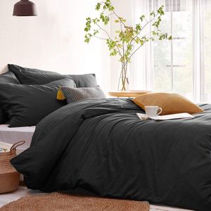 Beddengoedset voor meisjes, effen, geborstelde microvezel, zacht dekbedovertrek met ritssluiting en kussensloop, 80 x 80 cm