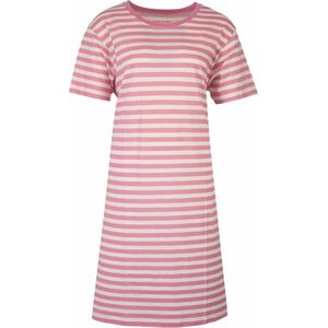 Temptation Dames Nachthemd - BigShirt - Korte Mouwen - Rose - Maat L