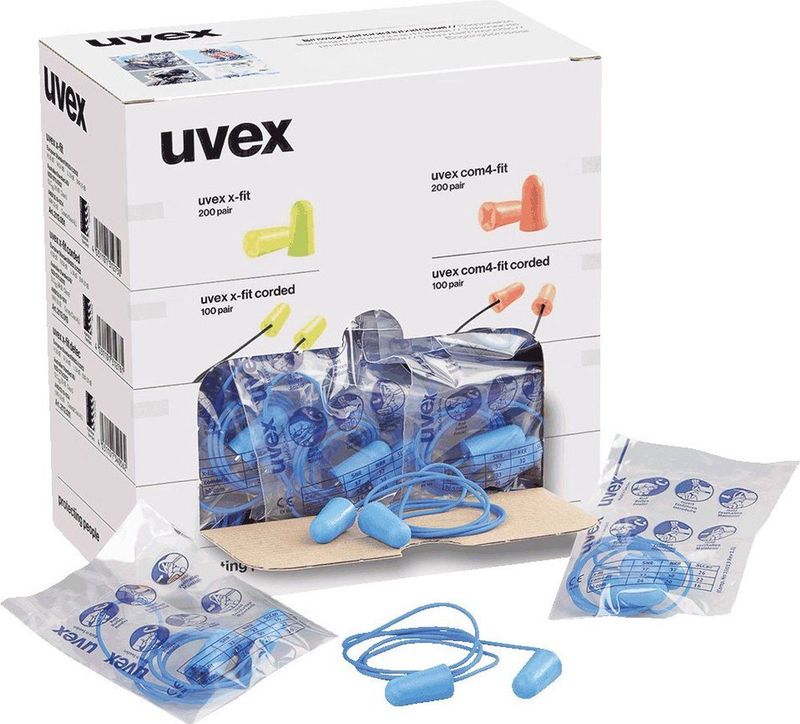Uvex X-fit 2112-011 Detectable Oordop Met Koordje