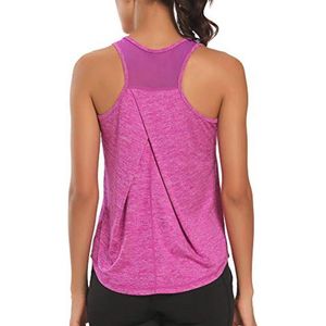 Dames Racerback Workout Tops - Mouwloze Tanktops voor Yoga en Fitness