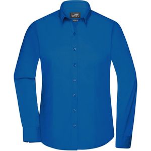 James and Nicholson Blouse Dames Met Lange Mouwen (Royaal Blauw) Maat XS