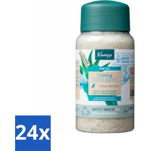 24 x Kneipp - Voetbadzout - Cooling - Aloe Vera & Watermunt - 600 g - Voetbadzout - Verkoelende Voetbad - Voeten Verzorgen - Aloë Vera - Watermunt
