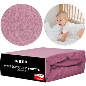 Hoeslaken Vanaf Geboorte 120x60cm - Zacht Frotte, Ademend, Roze