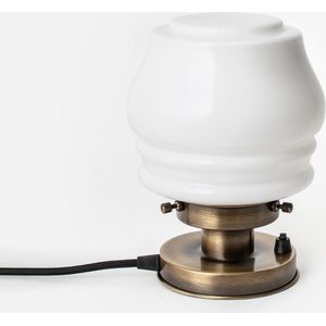 Art Deco Trade - Tafellamp Bloemknop 20's Brons