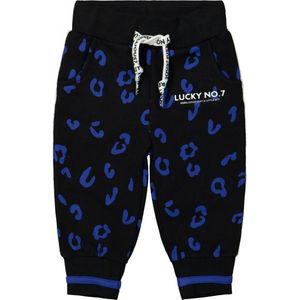 Lucky nr 7 leopard sweatpants maat 98/104 blue