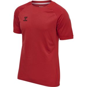 Hummel Lead Poly Shirt Heren - sportshirts - rood - Mannen
