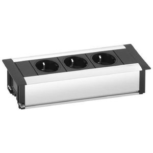 Wandcontactdoos Evoline Framedock Small zilver