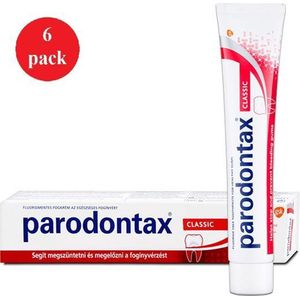 Parodontax tandpasta - 6x 75 ml - Classic tandpasta - Voordeelpakket
