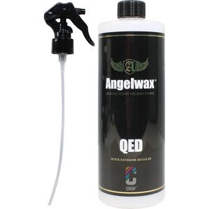 Angelwax QED Exterior Detailspray 500ml - unieke formule voegt een extra beschermende laag bovenop uw bestaande wax of coating om zo het glanzende en beschermende resultaat van uw auto te versterken