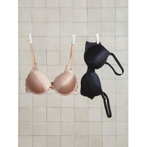 Vertbaudet - Set van 2 - Satijnen Microvezel Beha's - Voor Zwangerschap en Borstvoeding