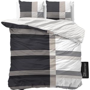 Dreamhouse Bedding Bruce - Dekbedovertrekset - Lits-Jumeaux - 240x200/260 + 2 kussenslopen 60x70 - Antraciet