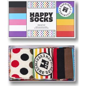 Happy Socks giftbox 3P sokken pride multi II - 41-46