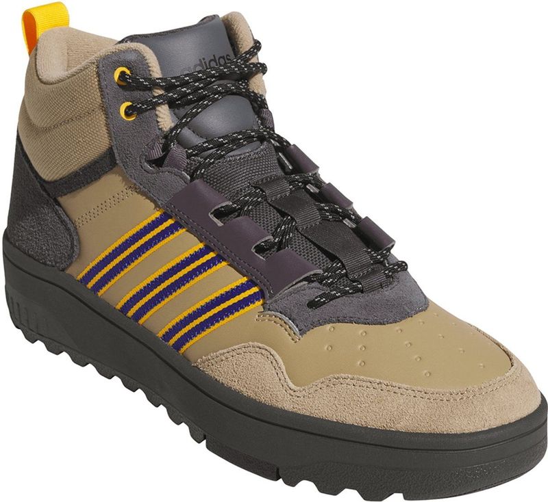 adidas Uniseks-Volwassen HOOPS 4.0 MID SHOES, SUPPLIER COLOUR/semi lucid blue/grey strata, 46 2/3 EU
