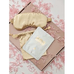Cadeaubox - Sleeping beautybox - Beautybox - Slaapmasker goud - gezichtsmasker Lapcos
