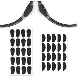 Antislip Siliconen Neuspads voor Brillen - 20 Paar Ultradun en Zelfklevend
