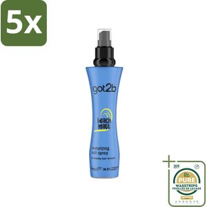 5 x Got2B - Salt Spray - Beach Babe - 200 ml - Grootverpakking - Beach Look - Zout Spray - Textuur Haar - Volume Haar - Strandlook