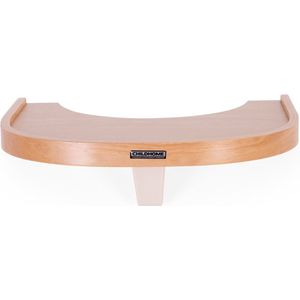Childhome Evolu - Eettablet - Dienblad - Inclusief siliconen placemat - Hout - Naturel