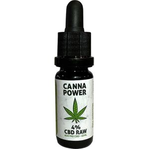 RAW CBD Olie 4% – 10 ml – CannaPower | Full Spectrum, Rust & Balans