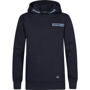 Petrol Industries - Jongens Logo-print Hoodie Akutan - Blauw - Maat 116