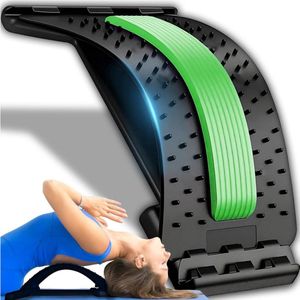 Lumbar Spine Pain Relief Stretching and Massage Back Trainer for Lower and Upper Lumbar Pain