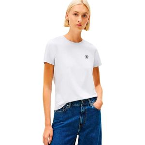 Tommy Hilfiger Ww0ww47809 T-shirt Met Korte Mouwen Wit S Vrouw