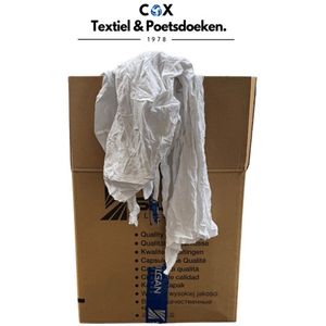 Poetsdoeken zuiver witte tricot 10KG