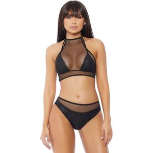 Forplay Impulse Top and Panty - Black black L/XL