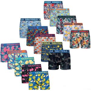 Boxershorts Heren Katoen - 15-pack - Maat XL - Heren Ondergoed - Meerkleurig Print